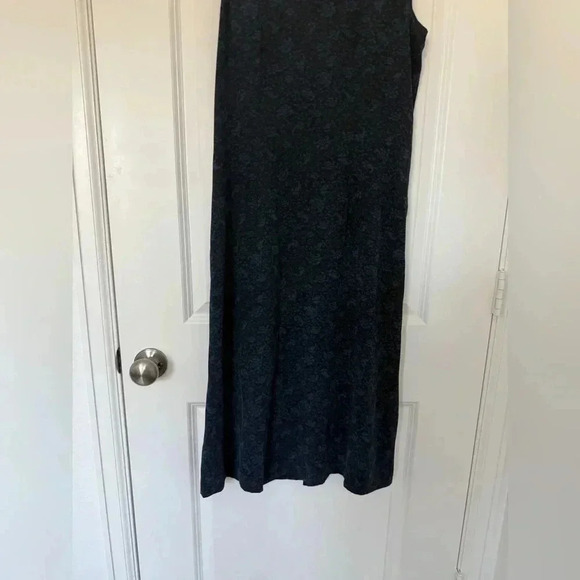 Ralph Lauren 100% Silk Black Blue Floral Print Sleeveless Maxi Dress, Size 6 - Picture 7 of 7